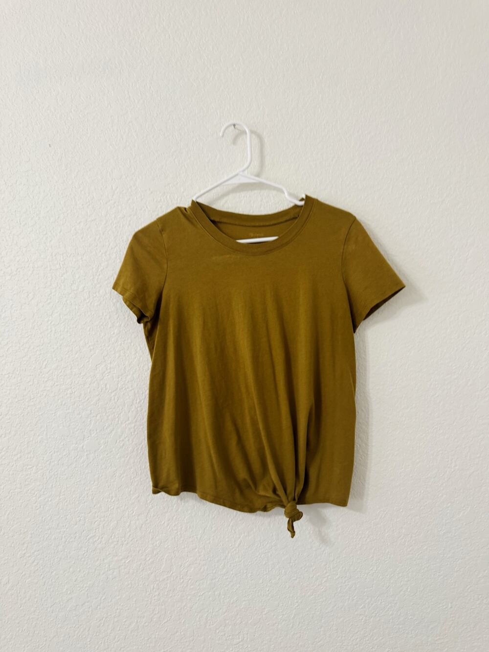 Madewell Whisper Cotton Olive Green Short Sleeve Tee Size Small